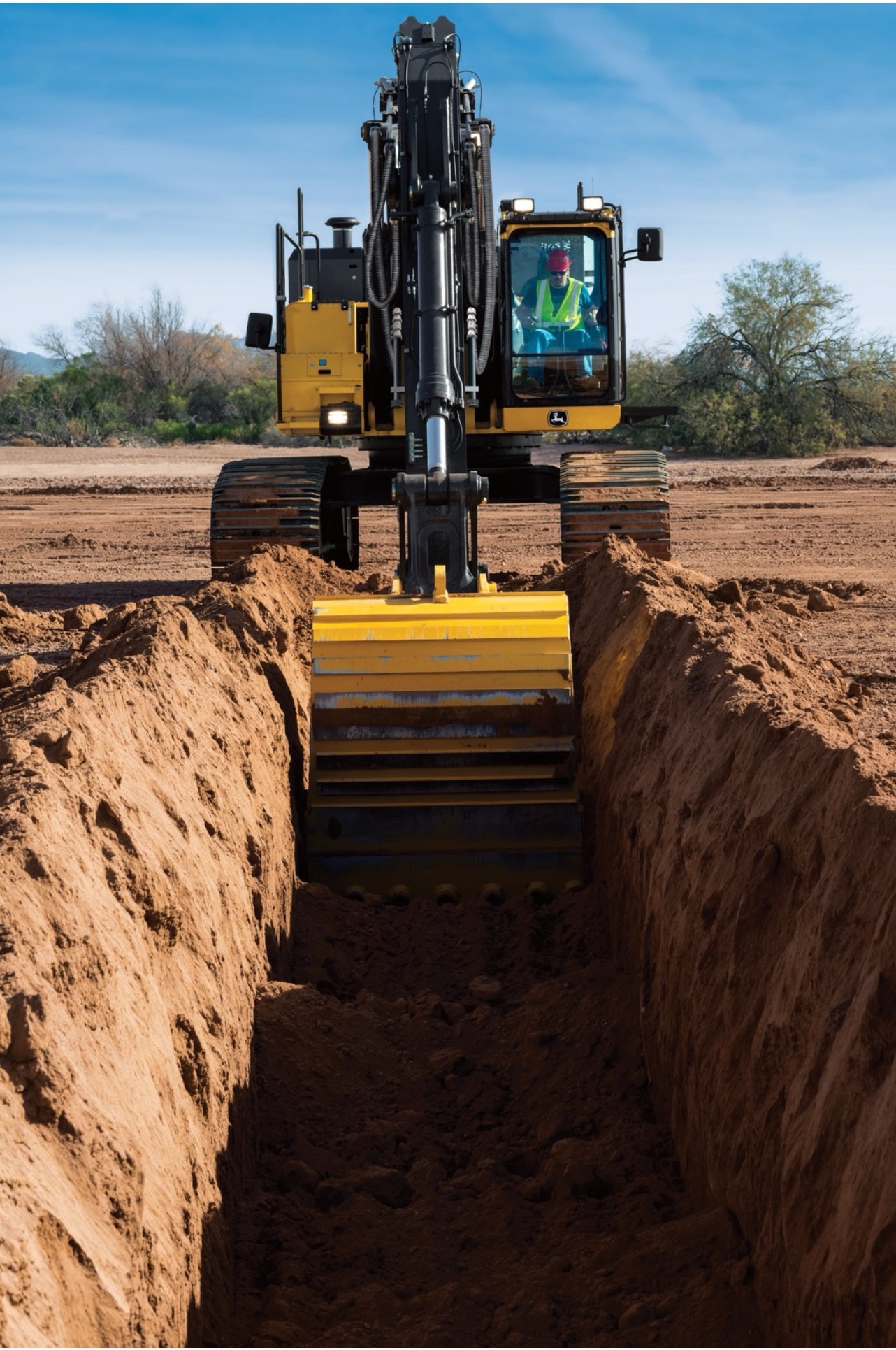 Excavadora Excavando